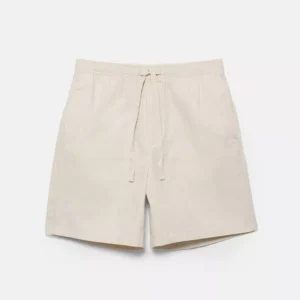 Calção jogger com linho