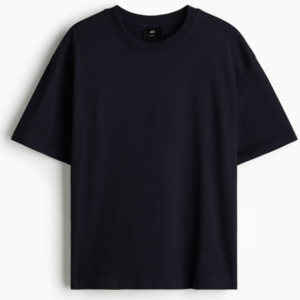 T-shirt  de corte relaxado Azul escura