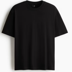 T-shirt de corte relaxado preta